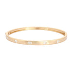 Slim Multi Shape Inlay Diamonds Bangle