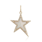 White Pearl Star Charm