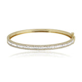 Baguette and Diamond Bangle