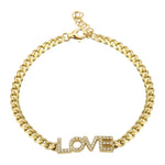 Pave Love Cuban Bracelet