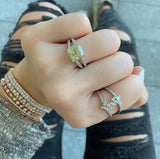 Double Band Baguette Ring