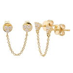 Trio Diamond Chain Earring