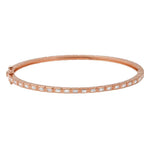 Thin Bezel Baguette Bangle