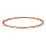 Thin Bezel Baguette Bangle