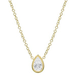 Petite Solitaire Diamond Necklace