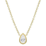 Petite Solitaire Diamond Necklace