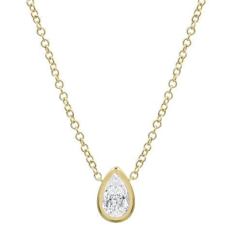 Petite Solitaire Diamond Necklace