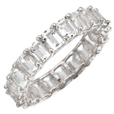 White Topaz Eternity Ring