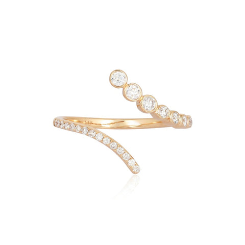 Pave and Bezel Diamond Ring