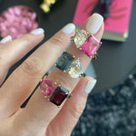 Large Two-Gemstones Ring