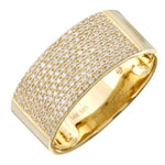 Half Pave Cigar Ring