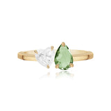 Small Two-Gemstones Ring