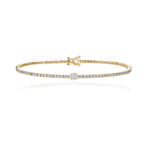 Solitaire Diamond Tennis Bracelet