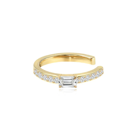 Mini Solitaire Diamond Cuff