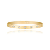 Multi Shape Diamond Clip On Bangle