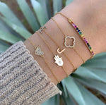 Pave Heart Bracelet