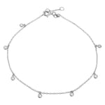 Dangling Bezels Anklet