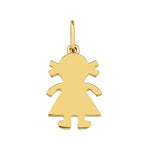 Gold Girl Charm