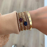 Clip On Round Diamond Bangle