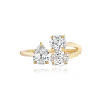 Three Multi Shape Medium Solitaire Diamond Ring