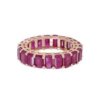 Ruby Eternity Ring Emerald Cut