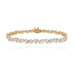 Multi Shape Diamond Tennis Bracelet