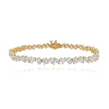 Multi Shape Diamond Tennis Bracelet