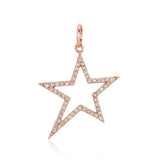 Cutout Pave Star Charm