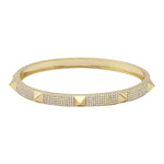 Thick Pave with Spikes Bangle