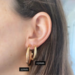 Thin Gold Tube Hoops