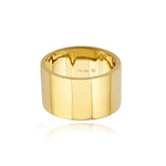 Thick Gold Cigar Band Ring