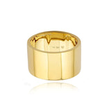 Thick Gold Cigar Band Ring