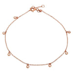 Dangling Bezels Anklet