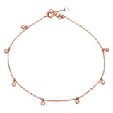 Dangling Bezels Anklet