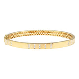 Spaced Baguette Diamond Bangle