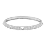 Thick Pave with Spikes Bangle