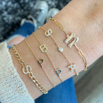 Multi Gold Initials Bracelet