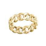 Gold Cuban Chain Ring