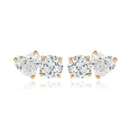 Two-diamond Stud Earring (Single)