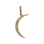 Large Pave Moon Charm