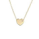 Block Heart Necklace