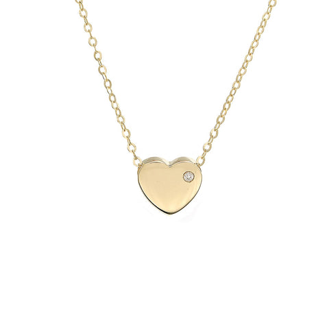 Block Heart Necklace