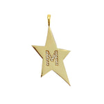 Star Pave Initial Charm